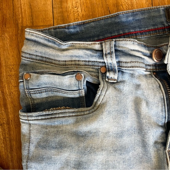 STEVES JEANS Men’s Blue Acid Wash Slim Jeans Denim Size 30x32 - Picture 8 of 13